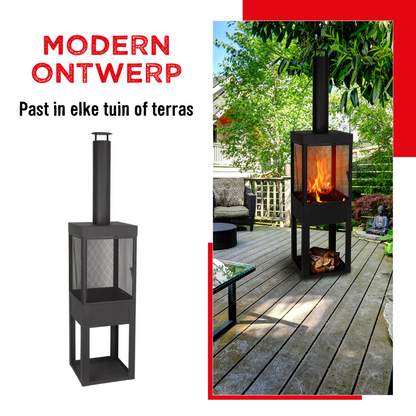 Fire Basket 48,4X44,4X192,8 Cm
