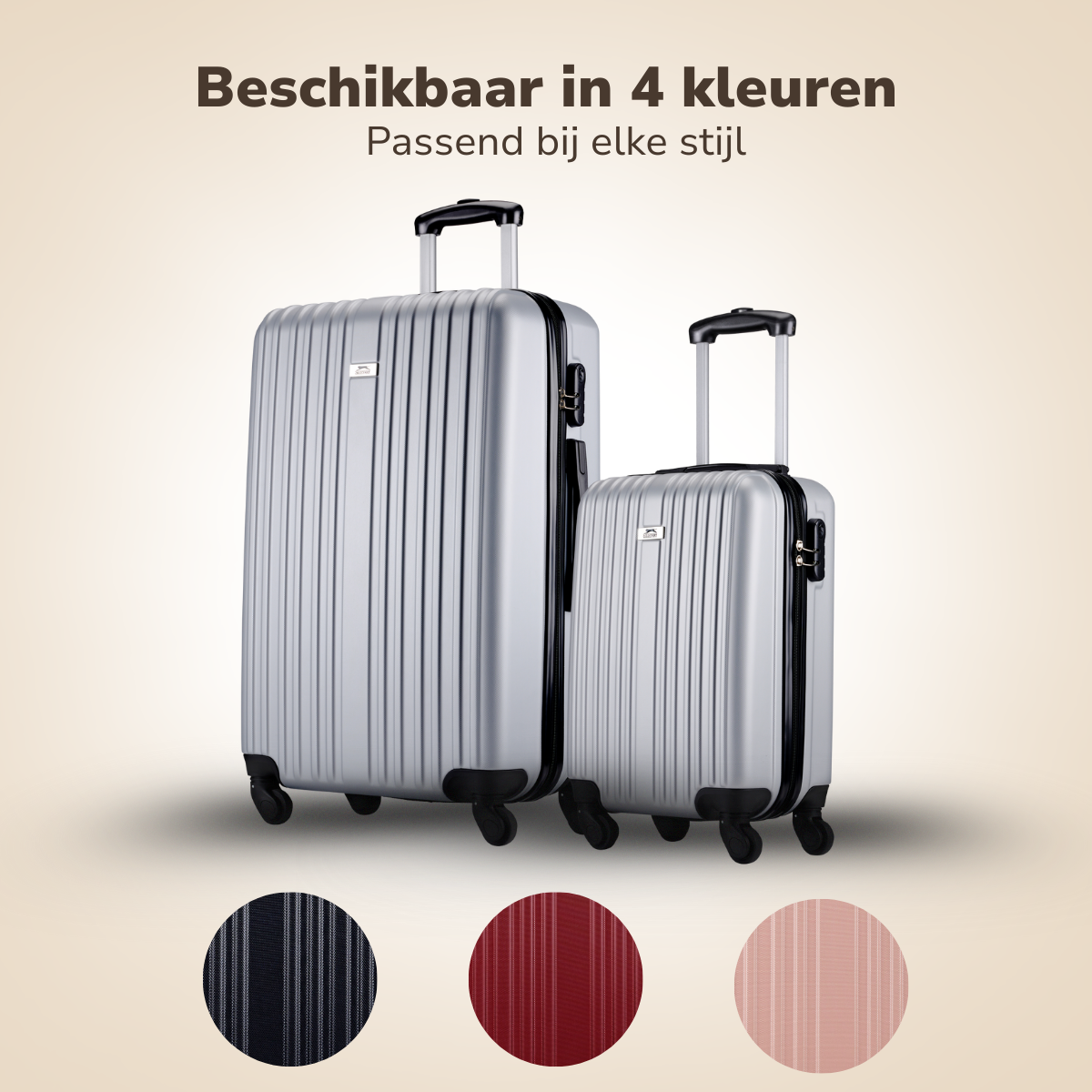 Trolley Set 2Pc Silver