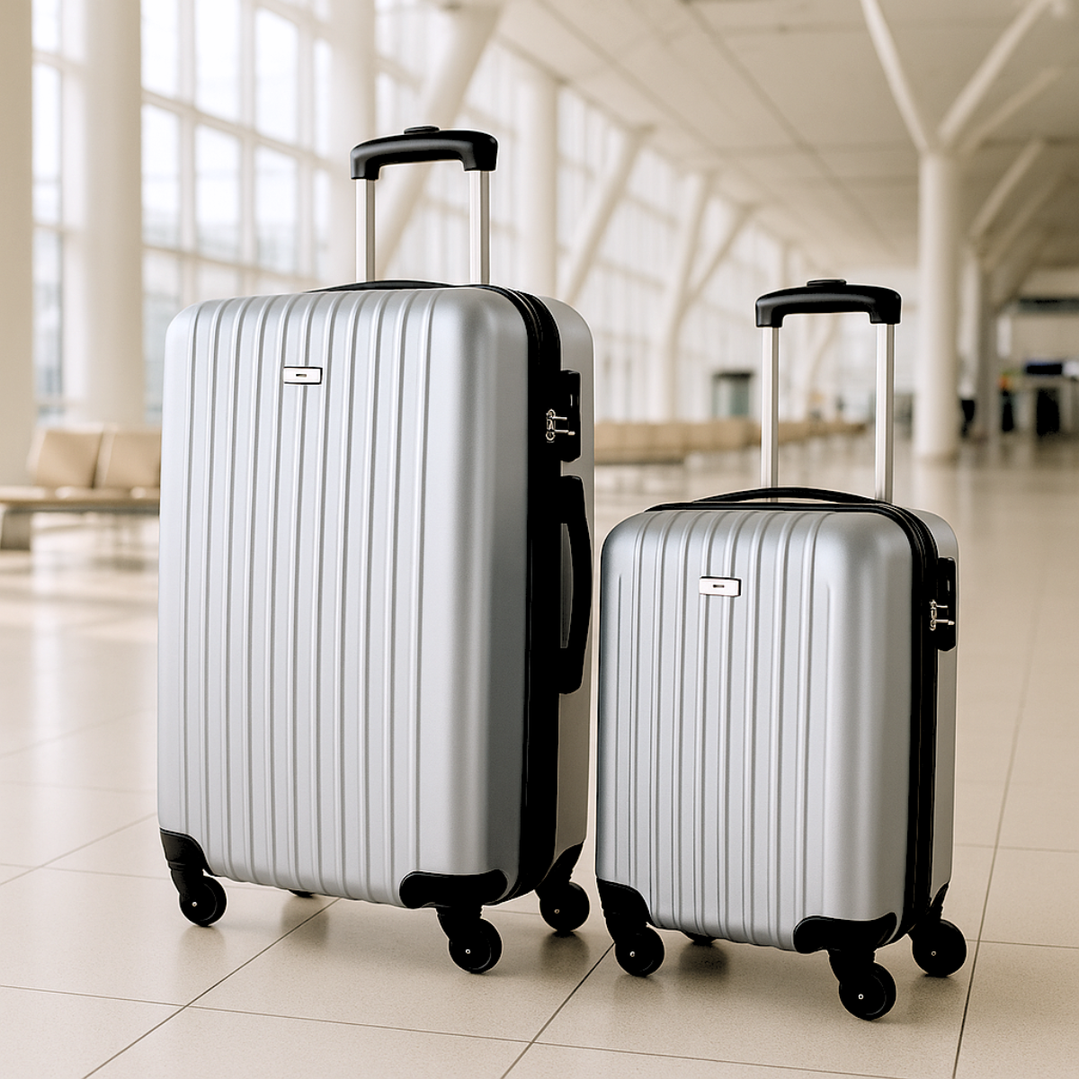 Trolley Set 2Pc Silver