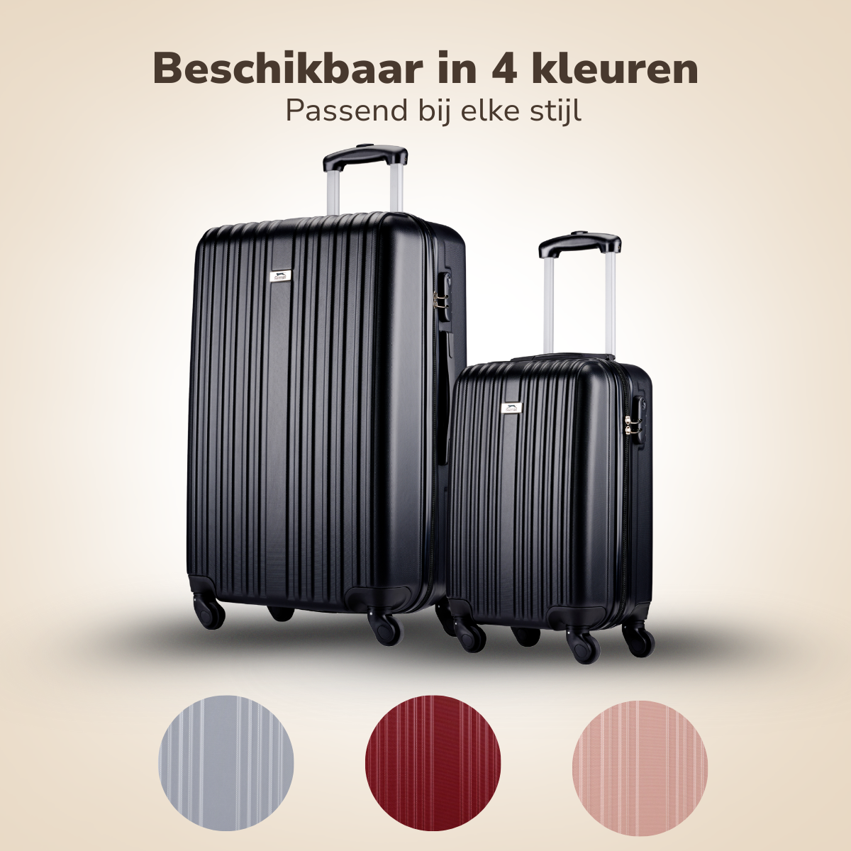 Trolley Set 2Pc Black