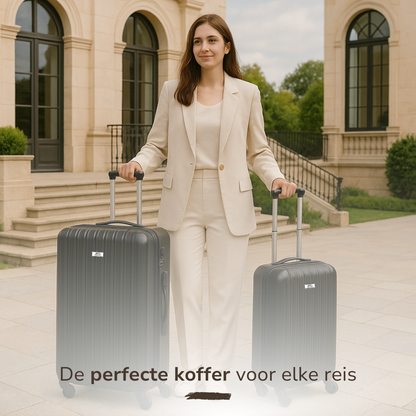 Trolley Set 2Pc Black