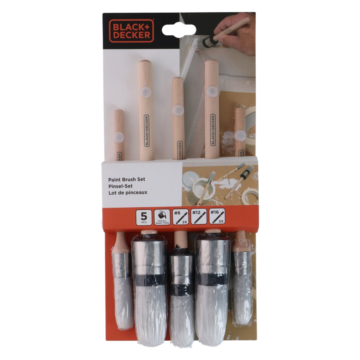 Paint Brush Set 5Pc