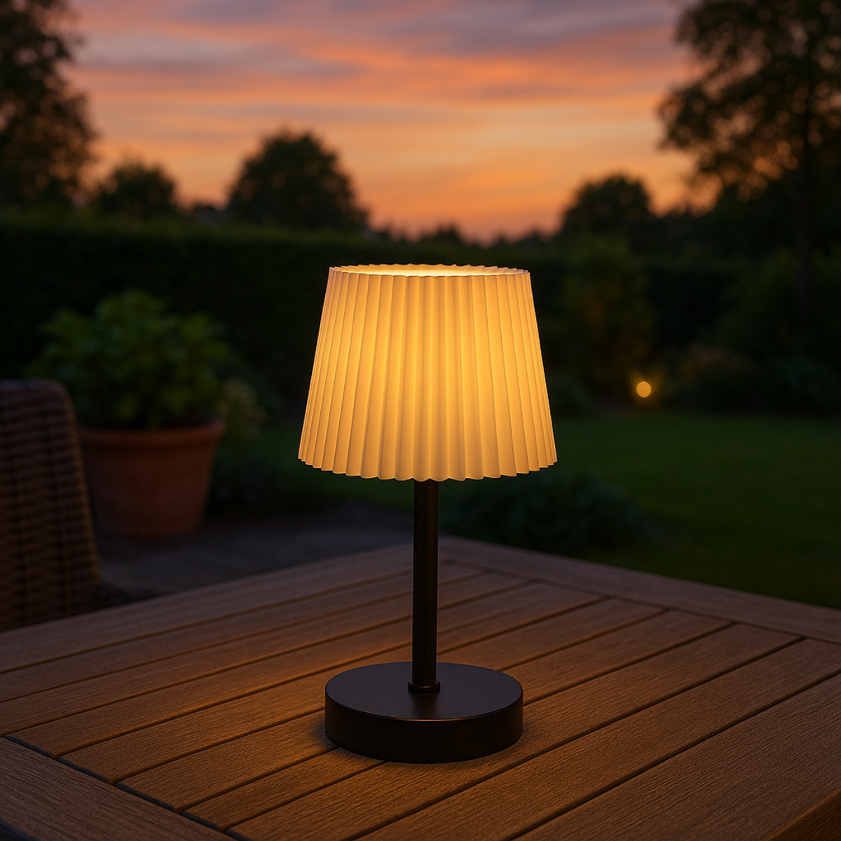 Table Lamp Touch W/ Lampshade