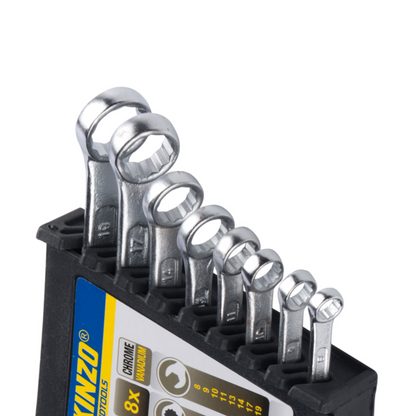 Spanner Set Combi 8Pcs 8-19 Cv