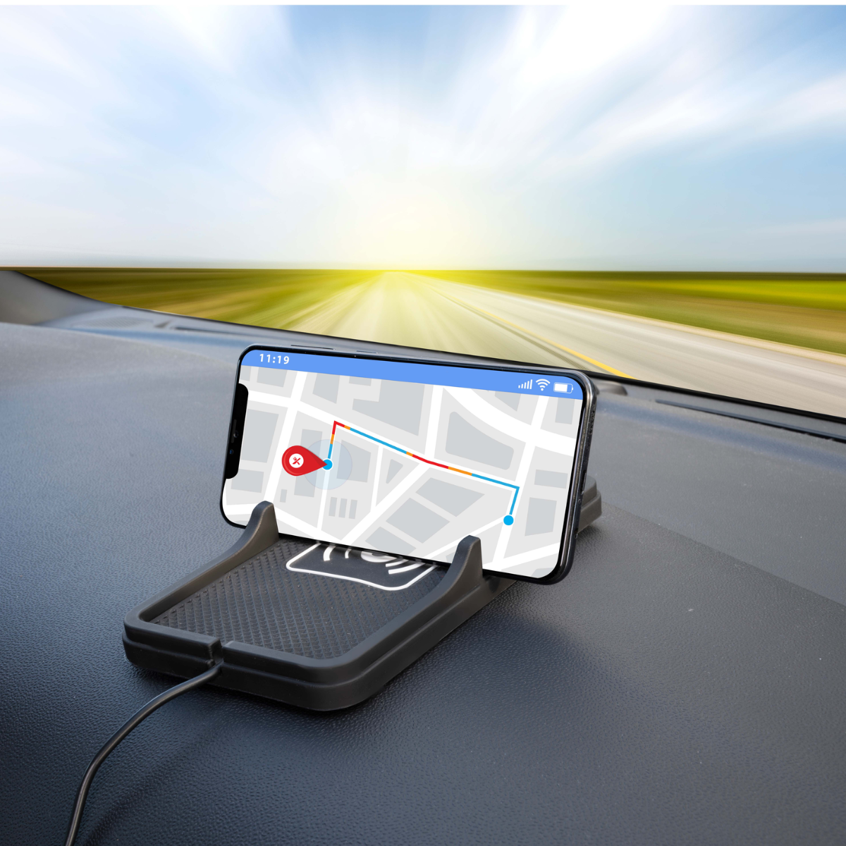 Car Phone Holder/Charger Qi