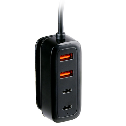 Car Charger 12-24V Usb A+C W/Hub