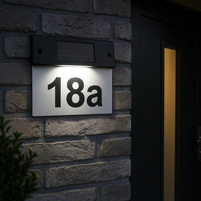 Solar House Number Light