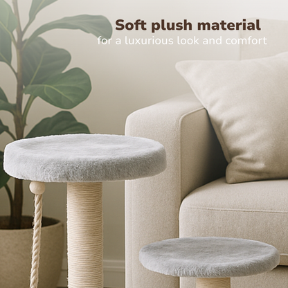 Cat Scratching Post Grey