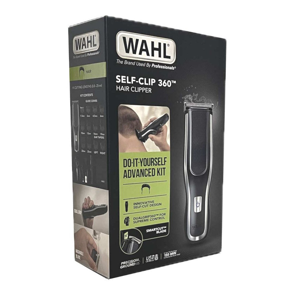 Wahl Self-Clip 360 Tondeuse Zwart/Zilver