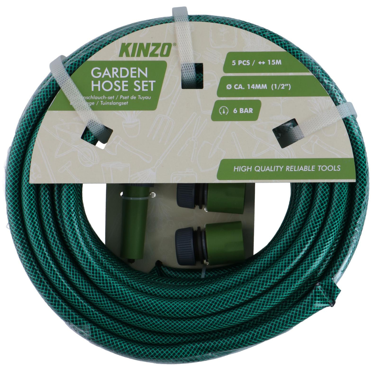 Garden Hose Set 5Pc 15M