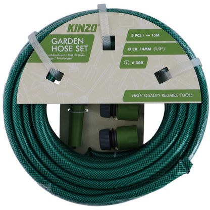 Garden Hose Set 5Pc 15M