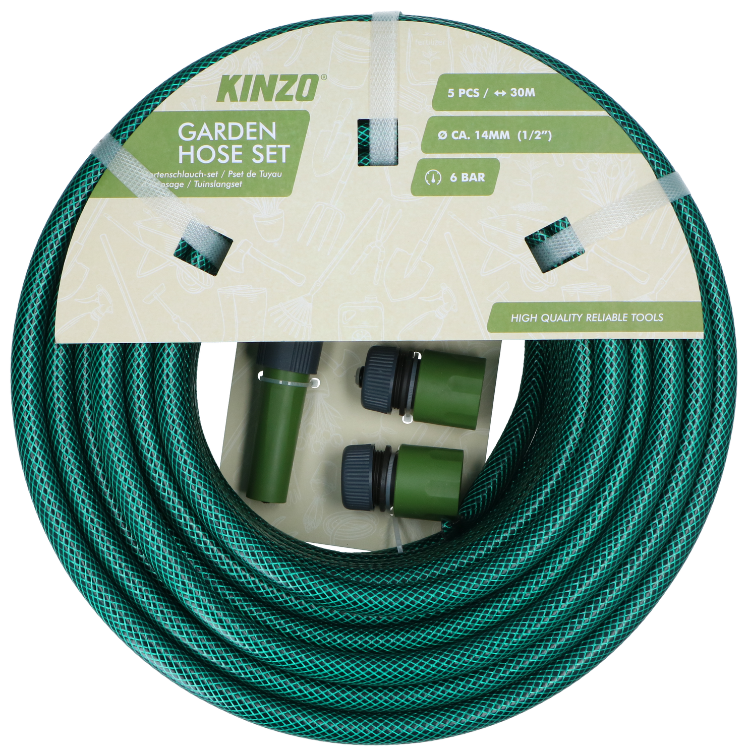 Garden Hose Set 5Pc 30M