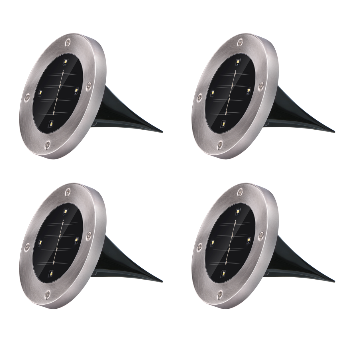 Solar Ground Spot Led 4Pc