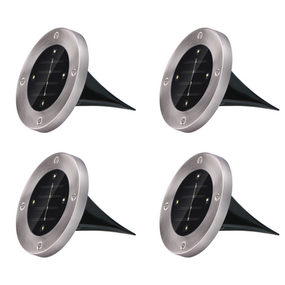 Solar Ground Spot Led 4Pc