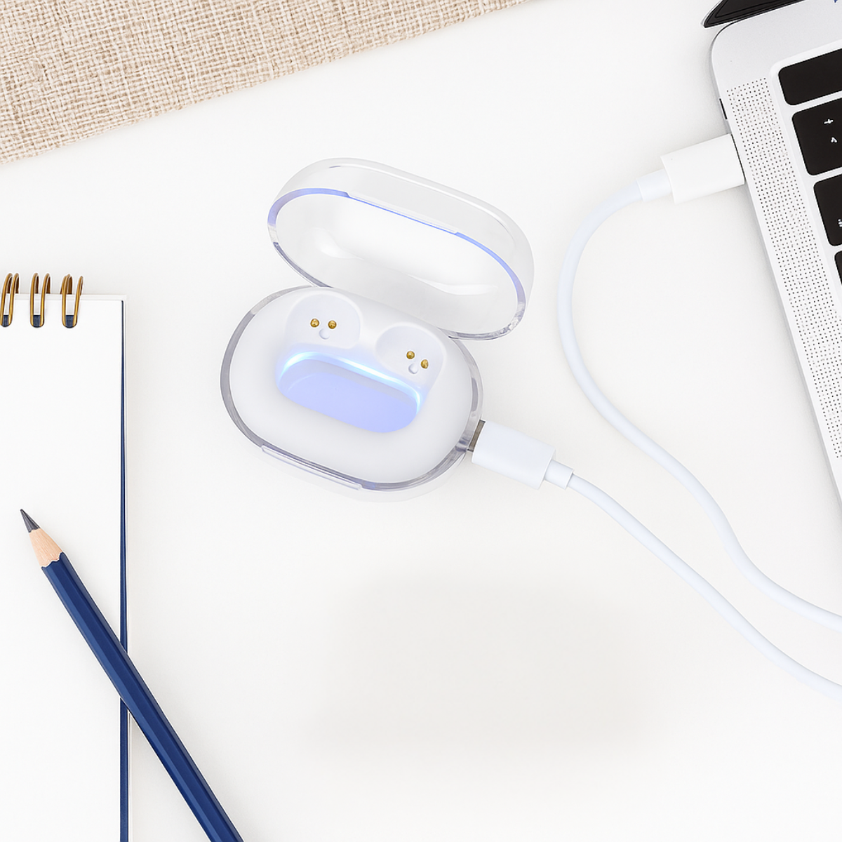 Earbuds Bt 200Mah Transparent Case
