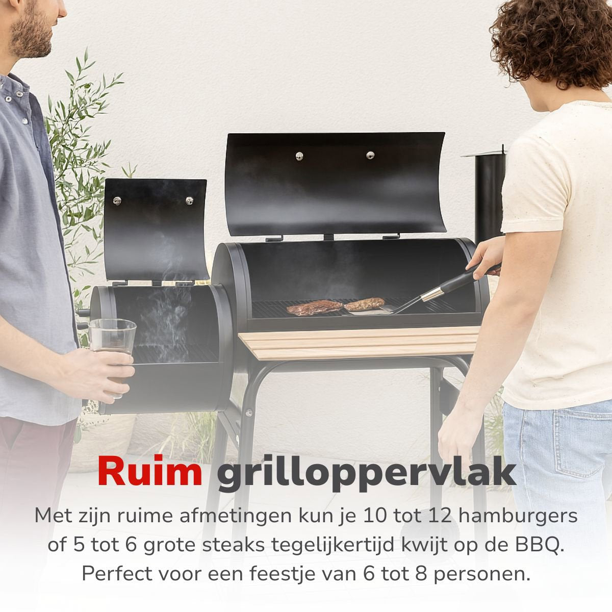 Bbq Grill Smoker 118X62X114Cm