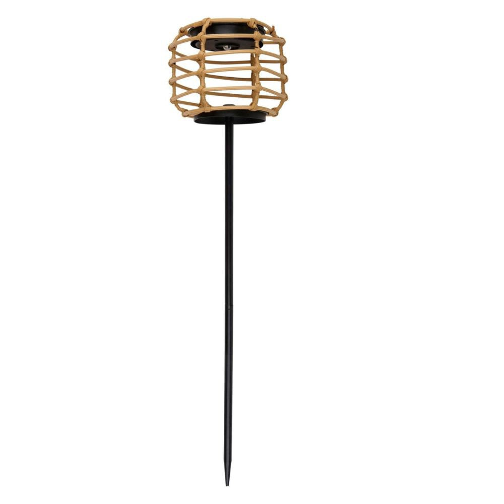Solar Stake Bamboo Look