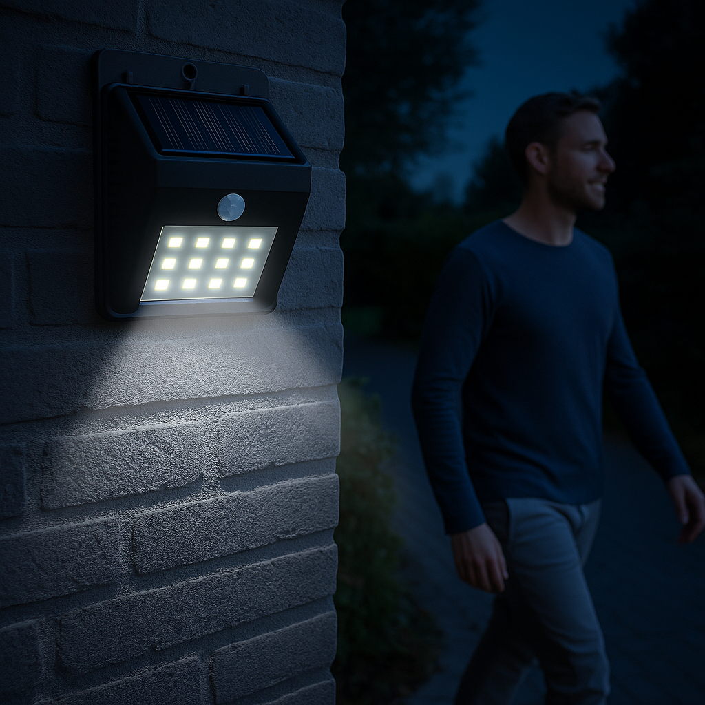 Solar Wall Light W/ Sensor