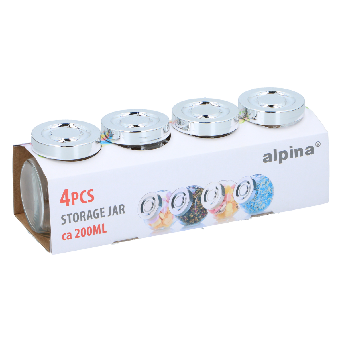 Storage Jar 200Ml 4Pc