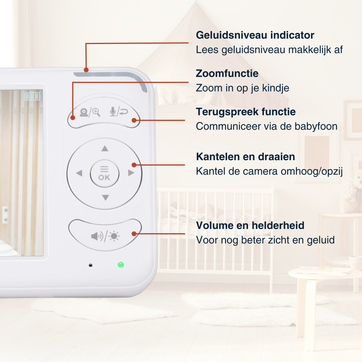 Baby Monitor Wireless Video 5"