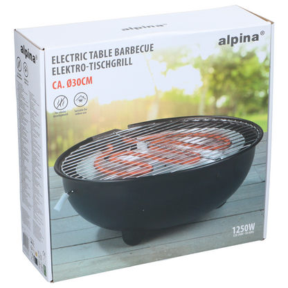 Bbq Electric Table 1250W Round