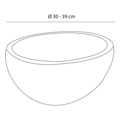 Waskom Ø 35-39 Cm Riviersteen