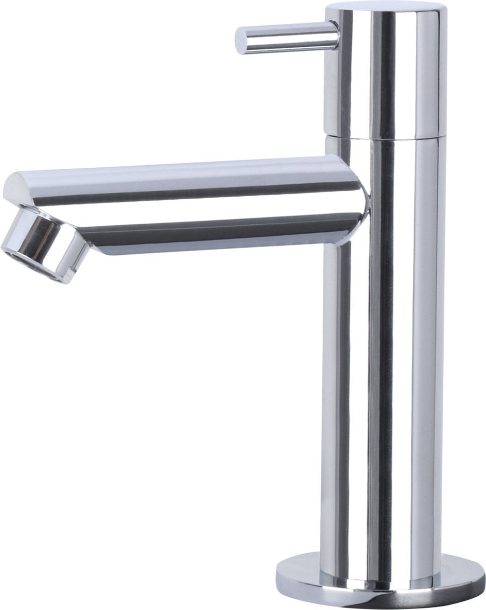 Fonteinset Keramiek Wit Kraan Recht Chroom Kraan Rechts 37.5 X 18.5 X 9.5 Cm