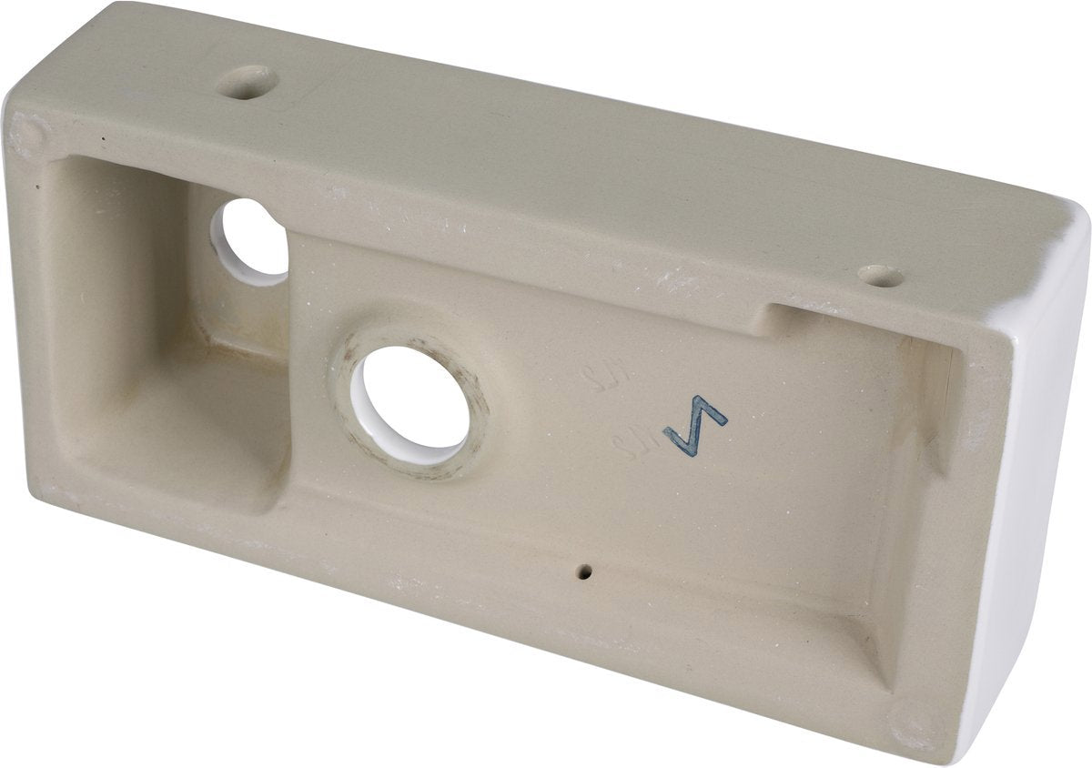 Fonteinset Keramiek Wit Kraan Recht Chroom Kraan Rechts 37.5 X 18.5 X 9.5 Cm