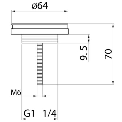 Fonteinset Keramiek Kraan Recht Mat Goud 40 X 22 X 11.5 Cm