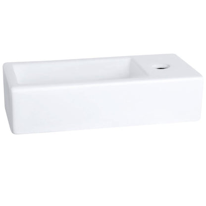 Fonteinset Keramiek Kraan Recht Mat Chroom 38.5 X 18.5 X 9 Cm