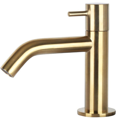 Fonteinset Keramiek Kraan Gebogen Mat Goud 30 X 30 X 10 Cm