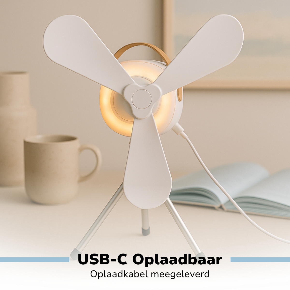 Fan Table 12Cm Usb 2000Mah