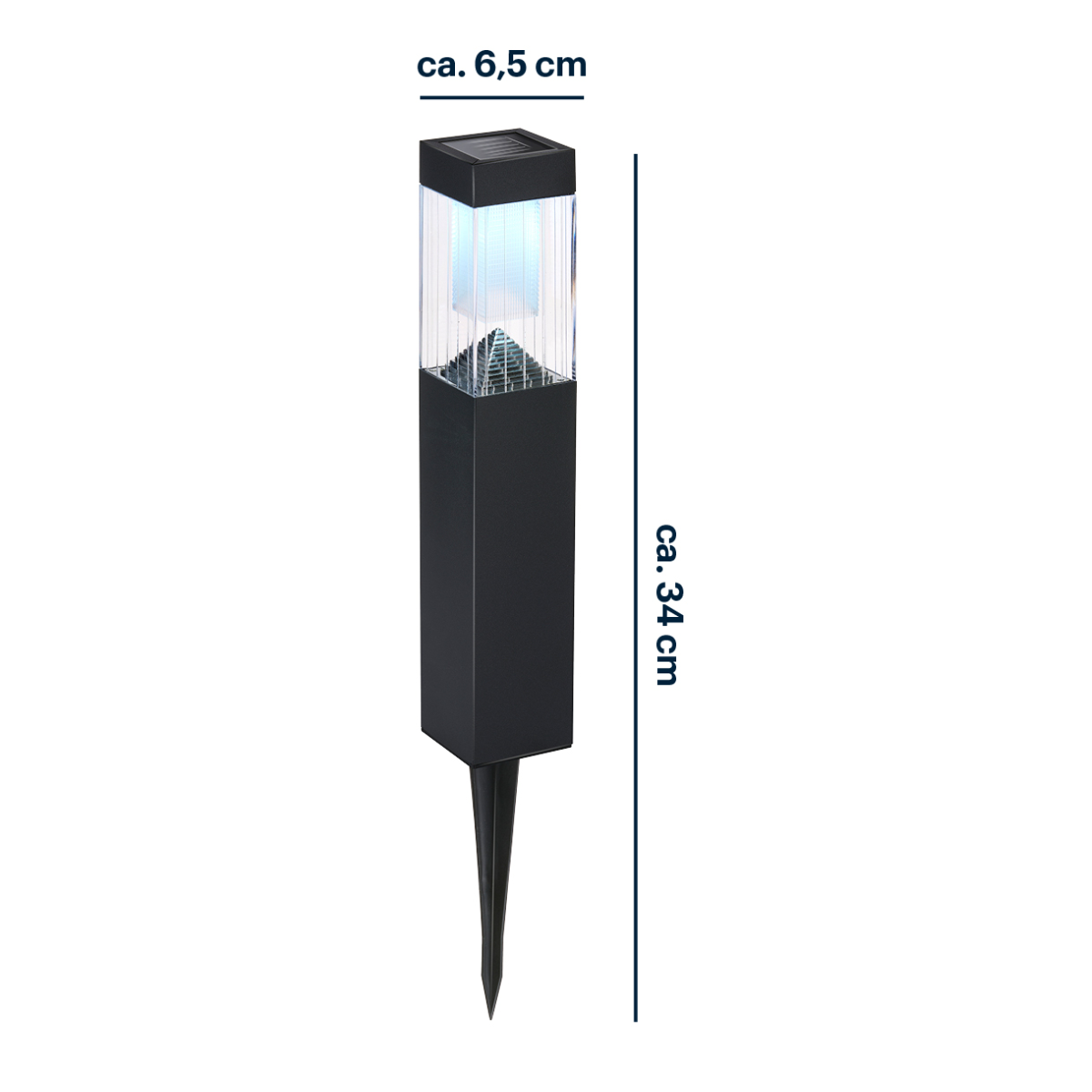 Solar Light 6,5X34Cm 2Led 1Pc