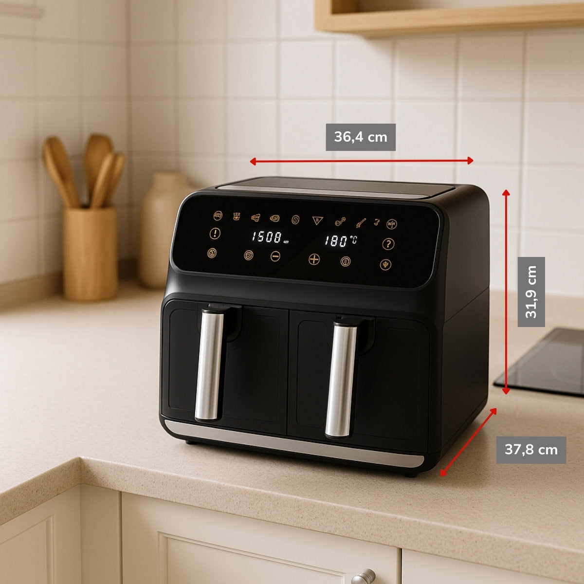 Double Airfryer 8L 230V 1700W
