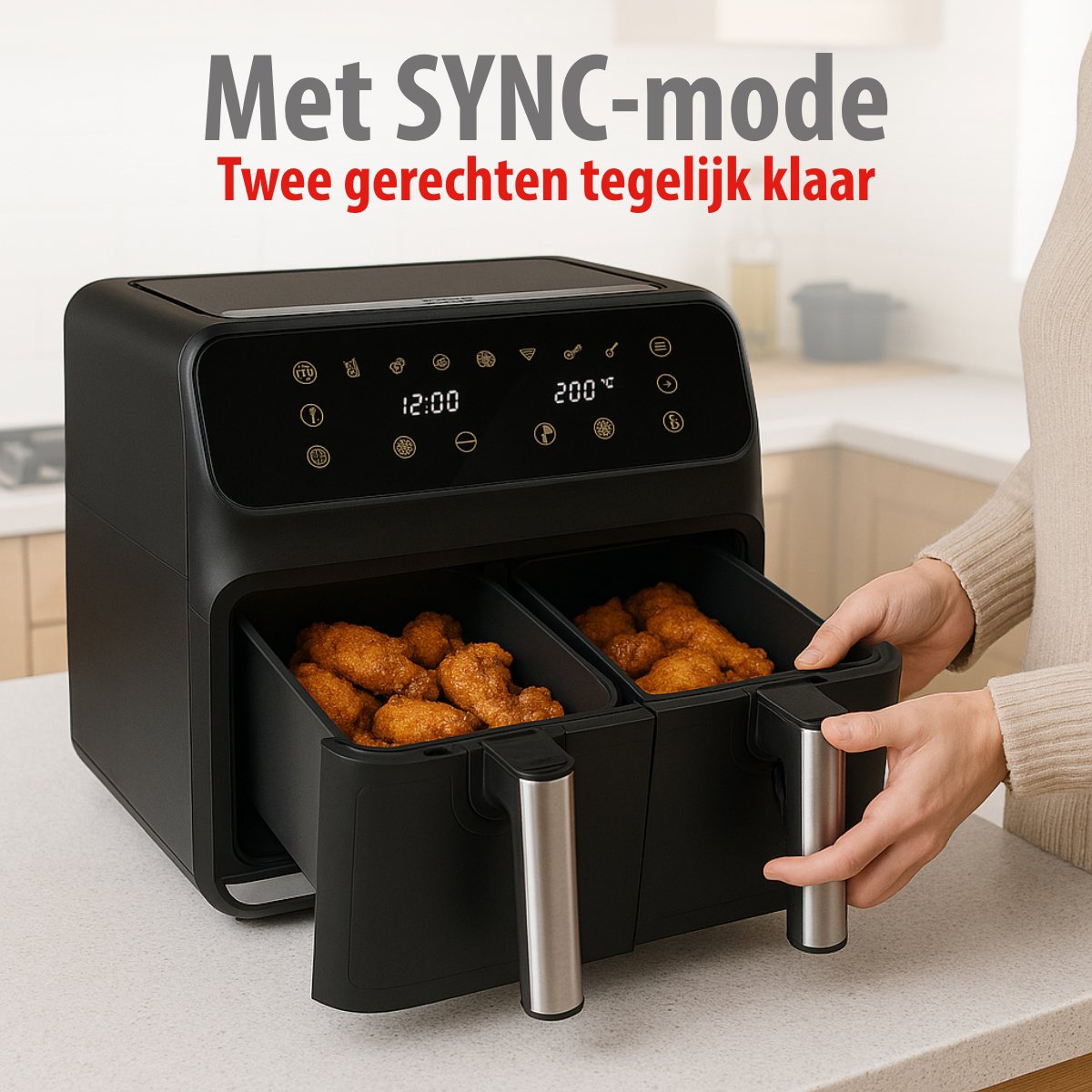 Double Airfryer 8L 230V 1700W