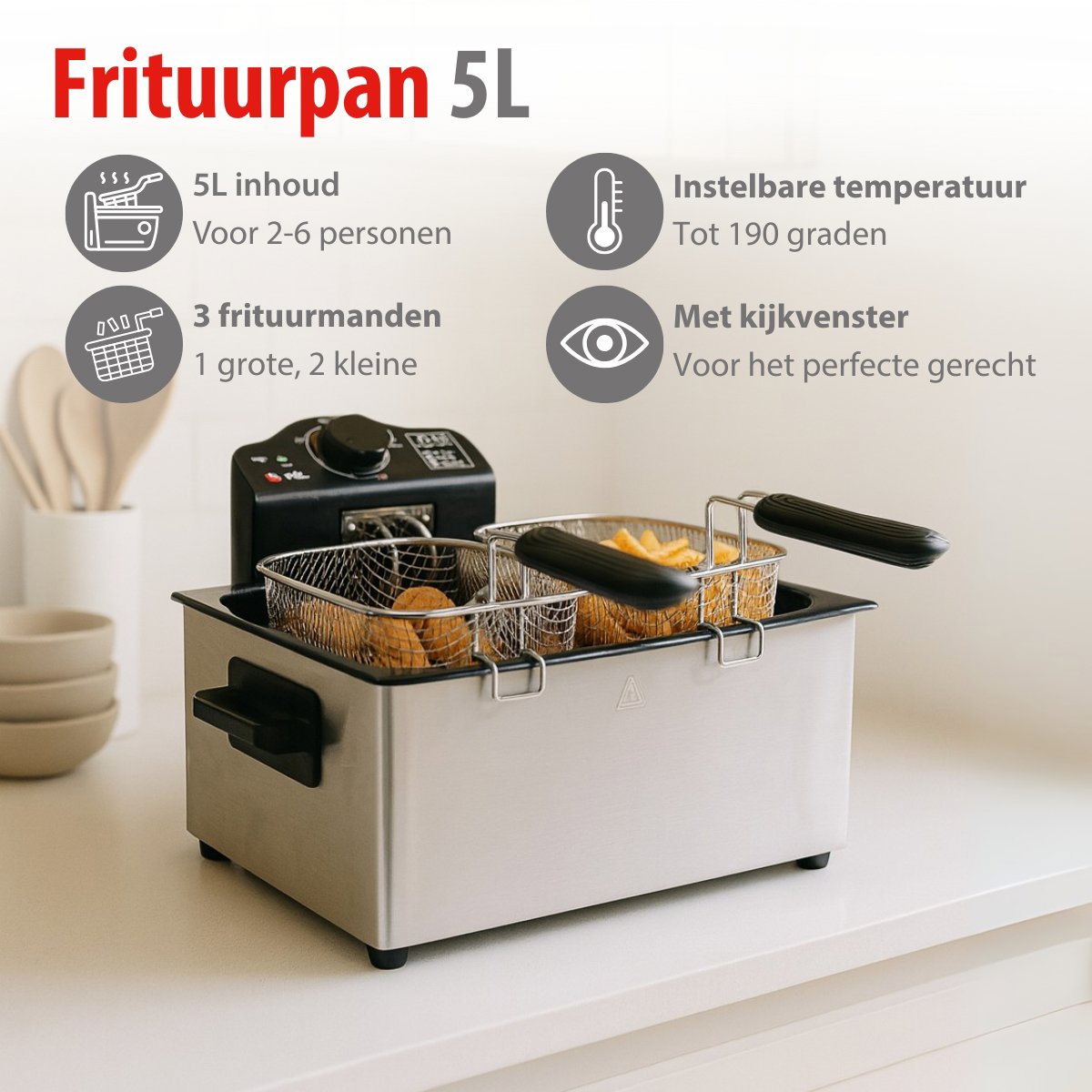 Deep Fryer 5L 2000W