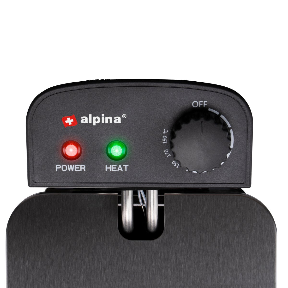 Alpina Frituurpan 3 Liter - Friteuse Met Instelbare Thermostaat - Frituur Met Uitneembare Mand - Frietpan 2000W - 32,3 X 20,5 X 18,9 Cm - Rvs