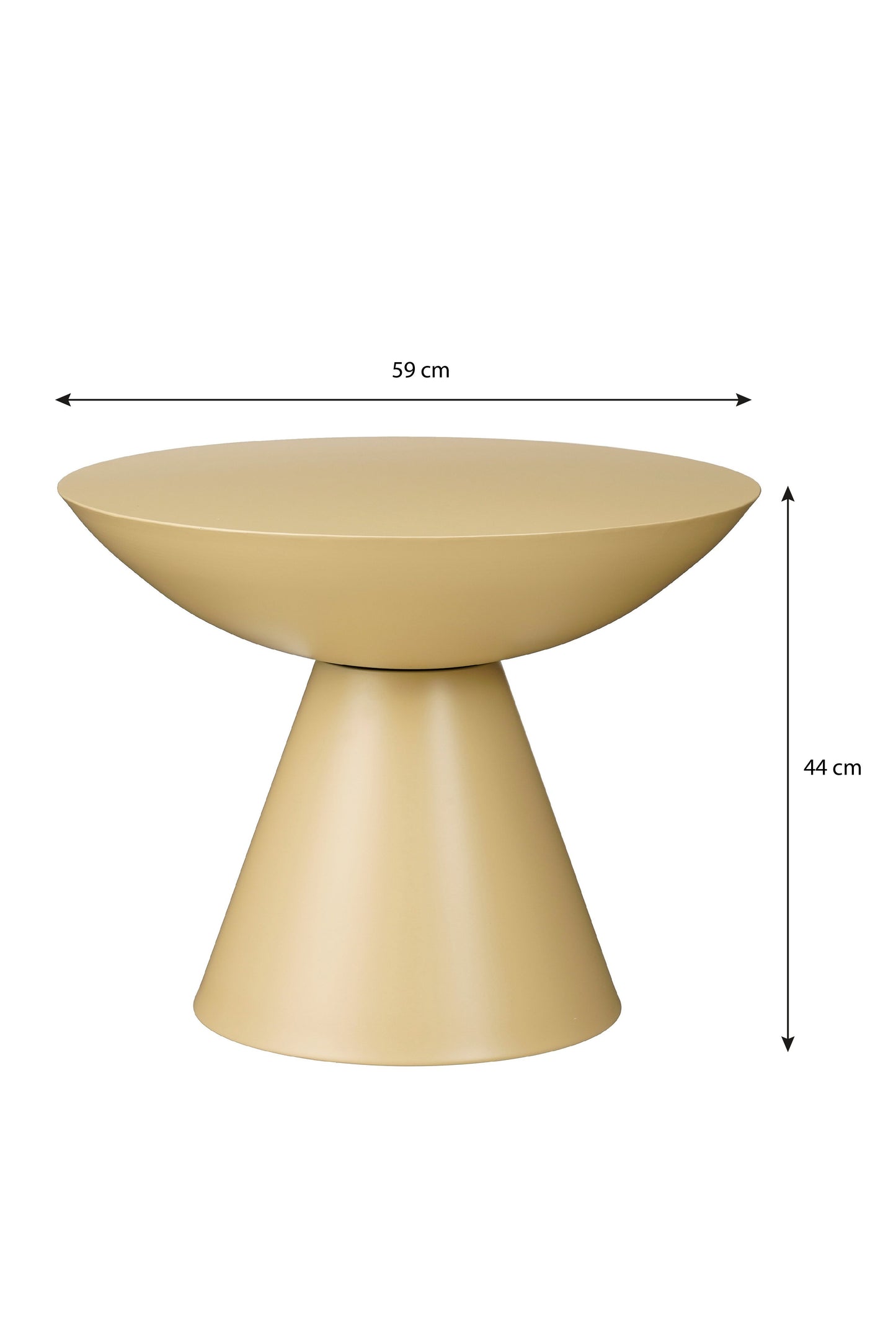 Celise Table Beige - H44Xd59Cm