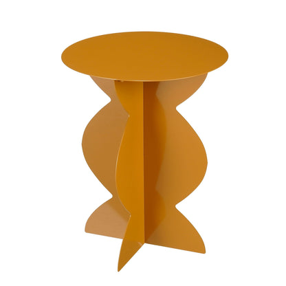 Rafi Side Table - H50 X Ø40 Cm - Iron - Brown
