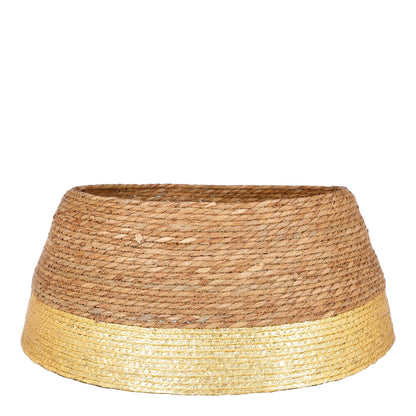 Christmas Tree Skirt - H26 X Ø58 Cm - Seagrass - Gold