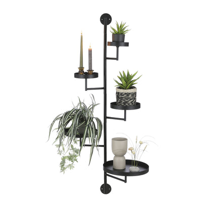 Perry Wallrack Black - L36Xw30Xh120Cm