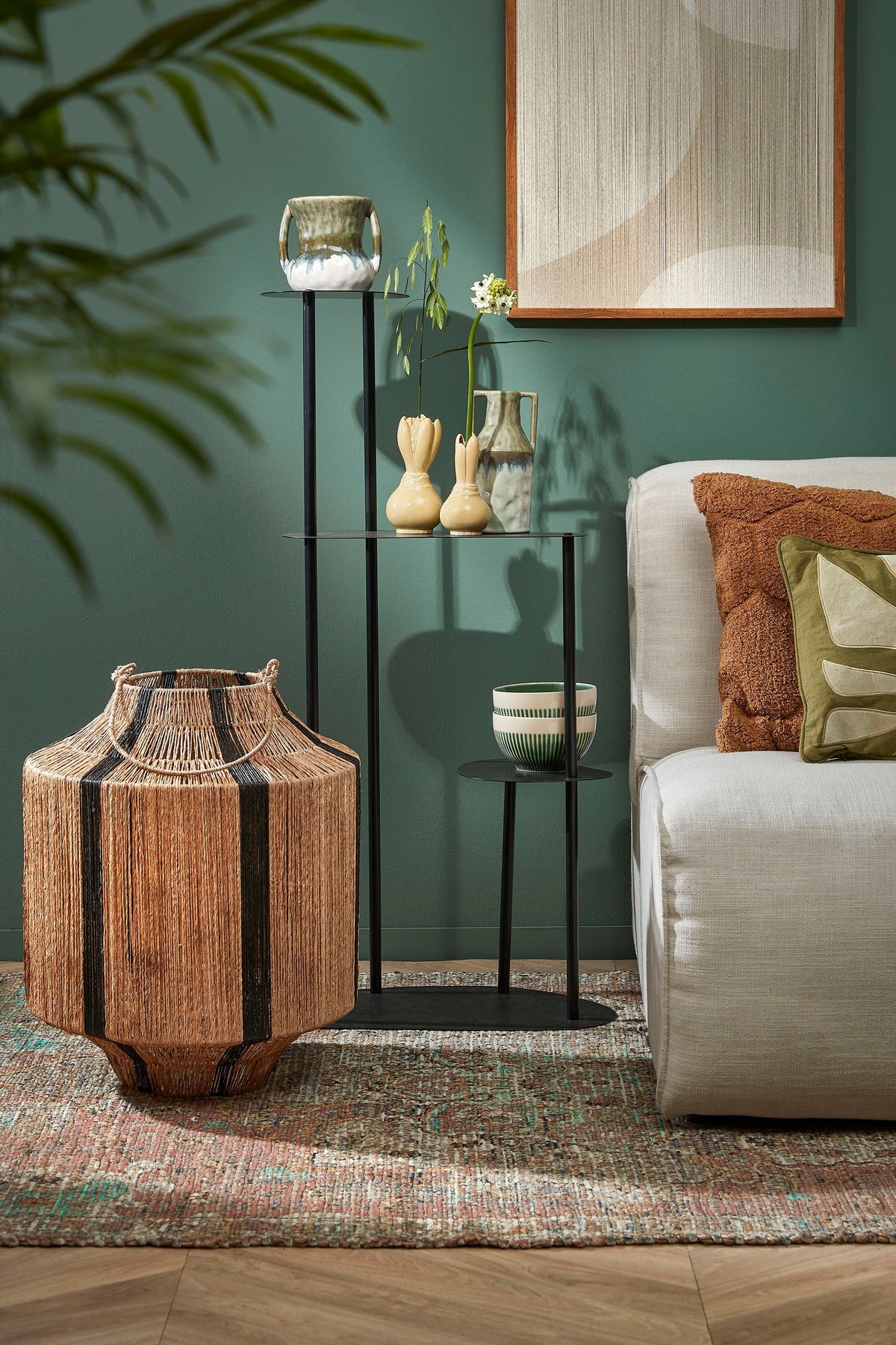 Fonda Plant Stand Black - L47,5Xw27Xh100Cm