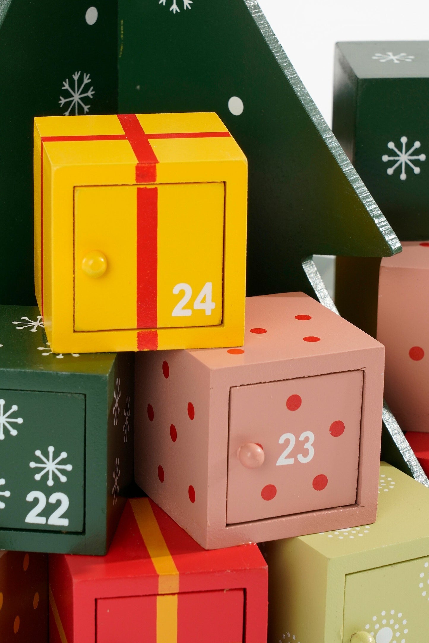 Advent Calendar - H30 X Ø28 Cm - Mdf - 100% Fsc - Multicoloured