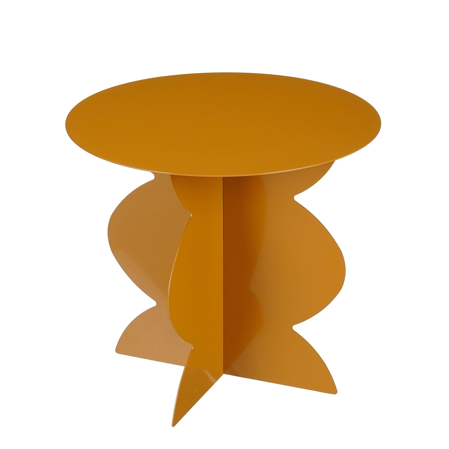 Rafi Side Table - H40 X Ø45 Cm - Iron - Brown