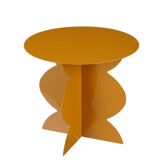 Rafi Side Table - H40 X Ø45 Cm - Iron - Brown