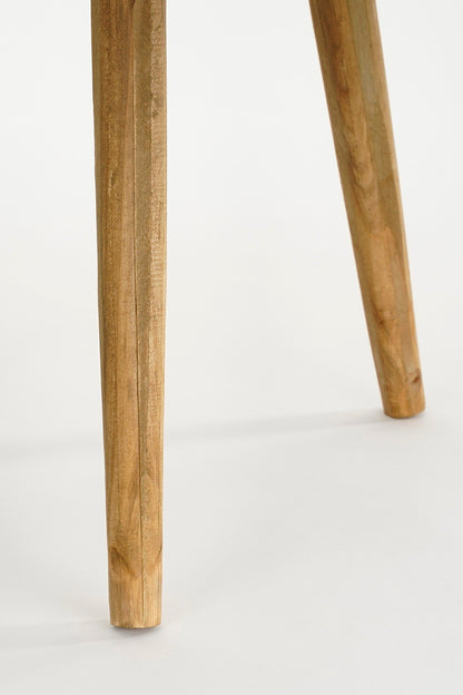Bold Side Table Recycled Wood Brown - H35,5Xd33Cm