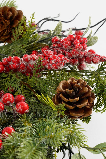 Randell Christmas Wreath - Ø50 Cm - Red