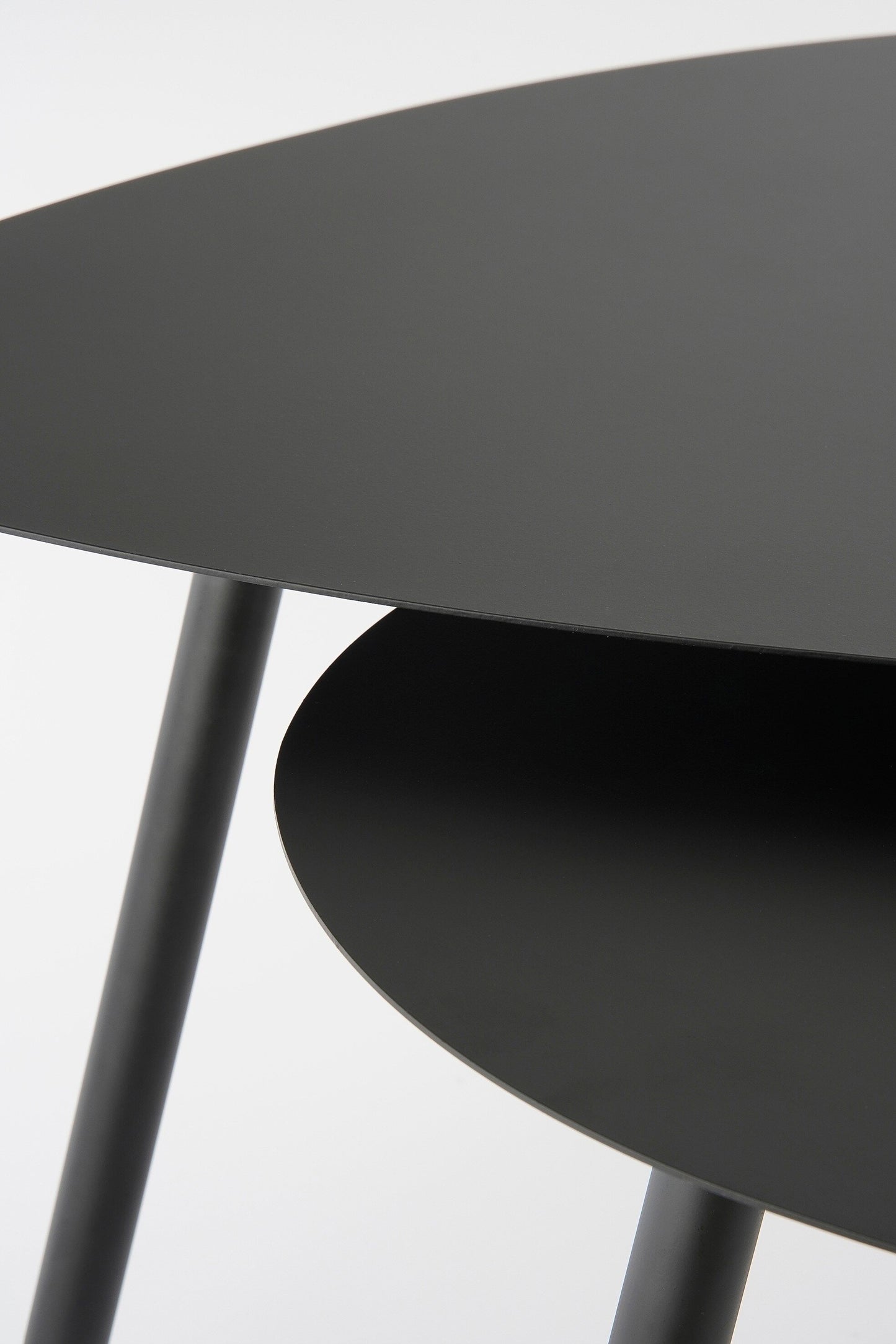 Side Table Black Set Of 2 - L80Xw60Xh47Cm