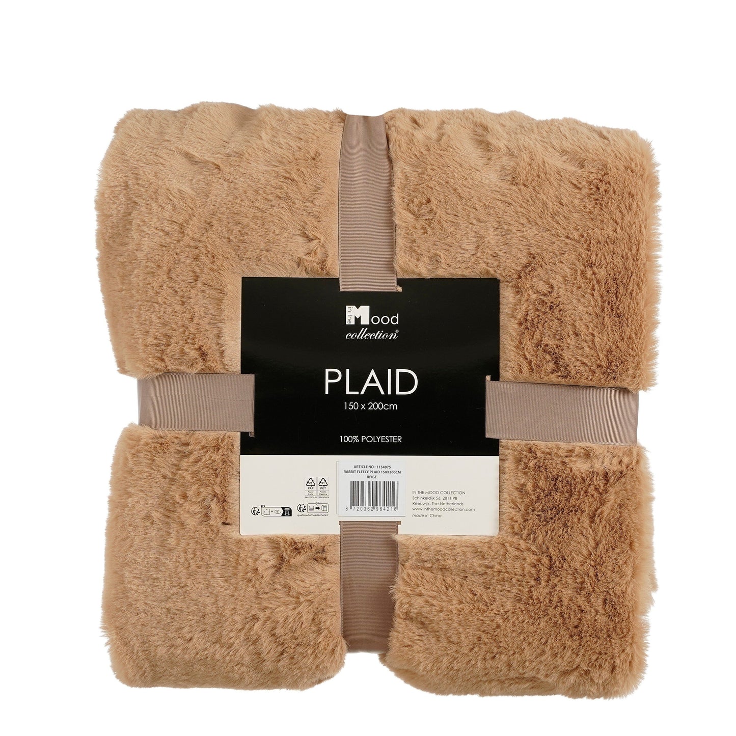 Bronte Fleece Blanket - L200 X W150 Cm - Beige