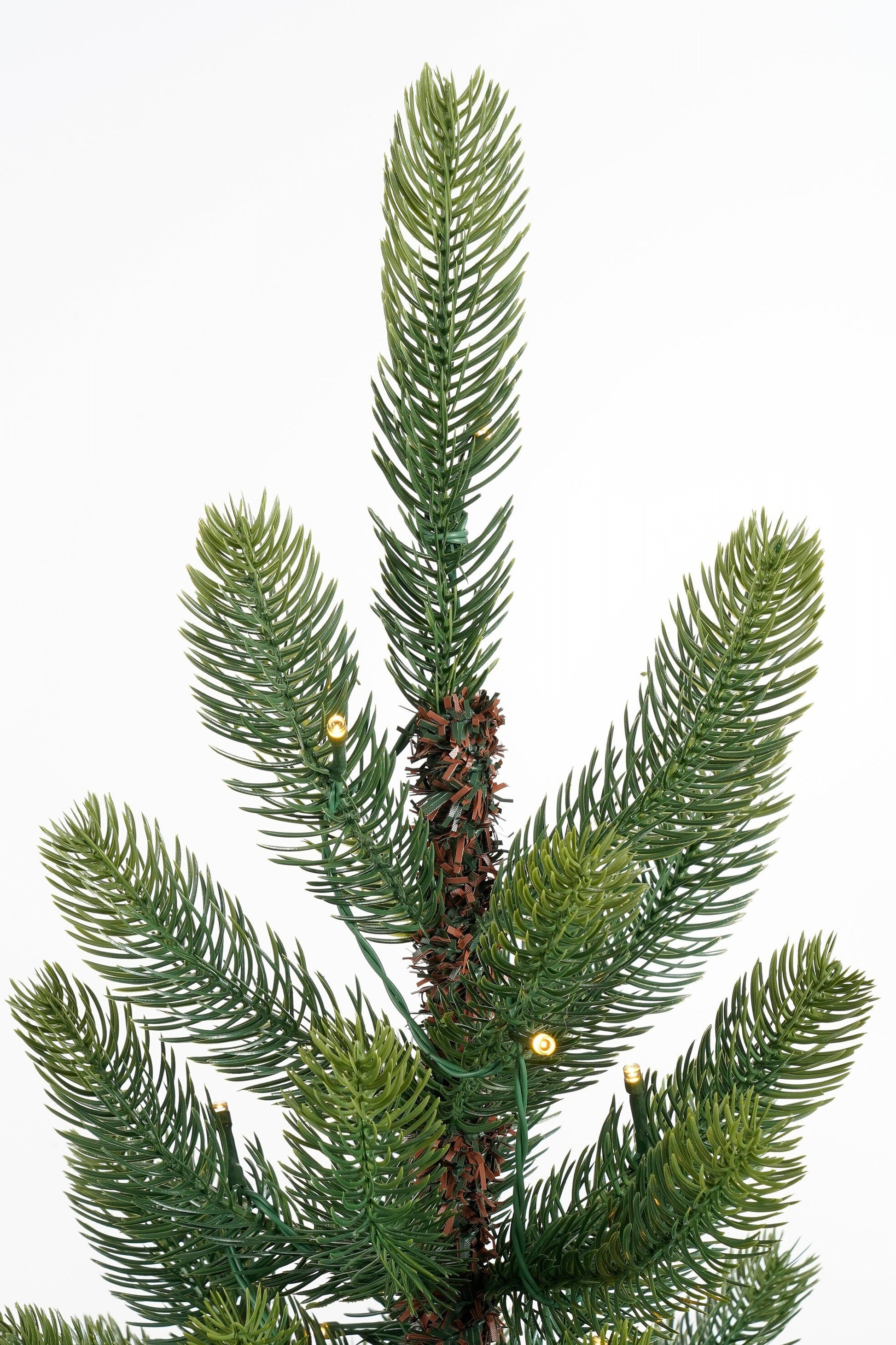 Nagoya Set Of 2 Christmas Trees And 1 Wreath For Outdoor Use With Led Lights And Timer Function - H90 X Ø45 Cm - Green